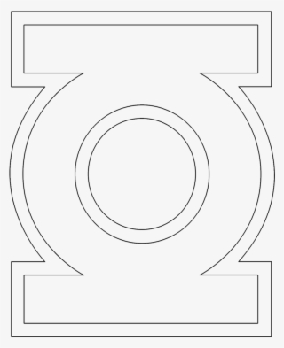 Green Lantern Logo Outline - Circle