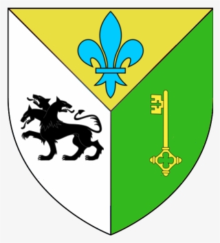 Tiercé En Pairle Le 1 D'or À La Fleur De Lys D'azur - Greek Mythology Cerberus Symbol