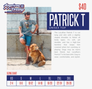 Small Lularoe Mystery Patrick Graphic Tee 2018 American - Lularoe Maria Sizing Chart