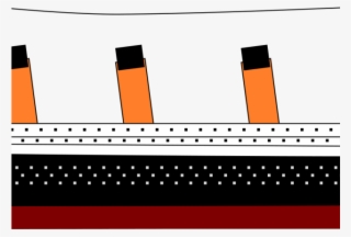 Titanic Clipart Svg - Titanic Drawing Ship