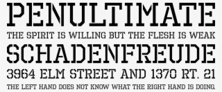 Octin Prison Font Phrases