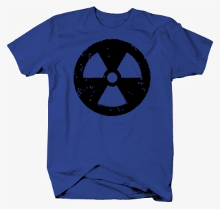 Distressed Biohazard Nuclear Symbol Color T Shirt - Shirt