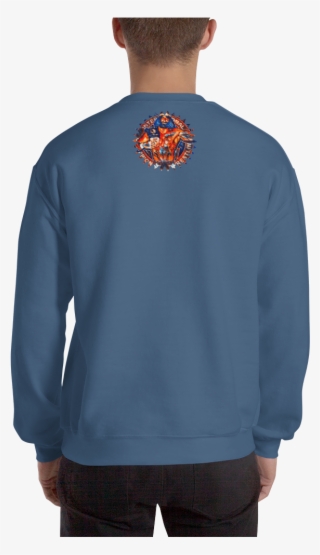 Image Of Icw Gold W/macho Back Logo Heavyweight Sweatshirt - Sweatshirt