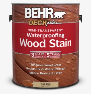 Read Important Application Instructions To Ensure Optimum - Behr Deck Plus Waterproofing Wood Stain