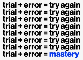 Trial And Error List - Circle