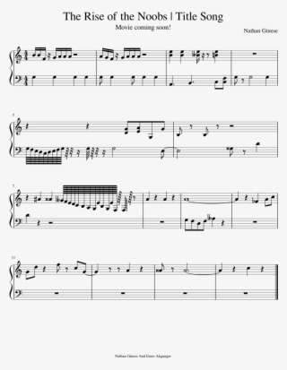 The Rise Of The Noobs - Undertale Once Upon A Time Piano Sheet