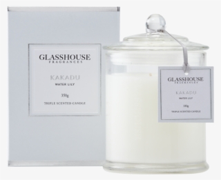 Kakadu Water Lily 350g Triple Scented Candle By Glasshouse - Unity Candle