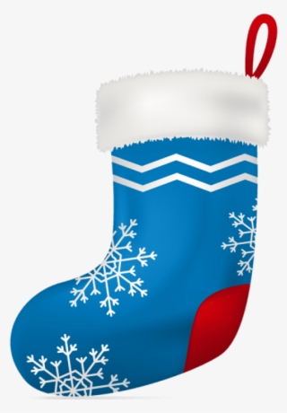 Christmas Blue Stocking Png - Blue Christmas Stocking Clipart