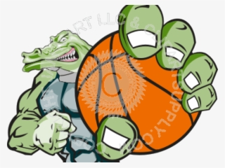 Basketball Clipart Gator - Caiman Baseball