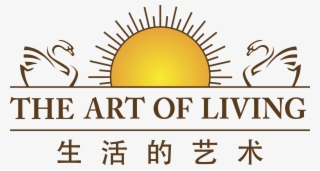 Aol Logo With Chinese Text - Art Of Living Retreat Center Logo
