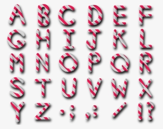 "zooshii Studios" Made Her Very Own Candy-cane Alphabet - Alphabet