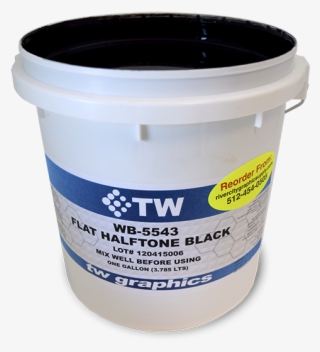 Tw 5543 Flat Halftone Black Water Based Poster Ink - Plastic