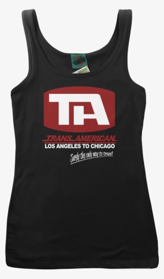 Airplane Inspired Trans American Airlines T Shirt - Active Tank
