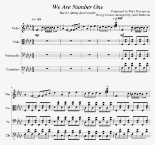 We Are Number One Sheet Music Composed By Composed - Grasshopper Ball Notes Violin