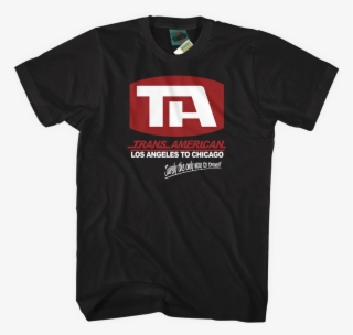 Airplane Inspired Trans American Airlines T Shirt - Van Halen Guitar T Shirt