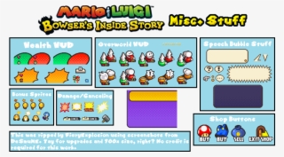 Sprite Work - Mario And Luigi Bowser's Inside