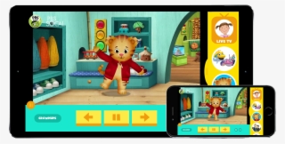 Ipad With Pbs Socal On Screen - Daniel Tiger's Neighborhood