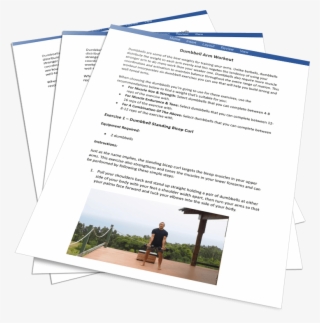 Muscle Building Dumbbell Workouts Plr Ebook With Exercise - Brochure