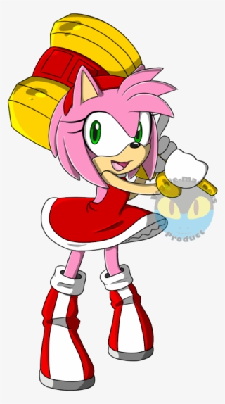 Amy Rose Hammer Times - Cartoon