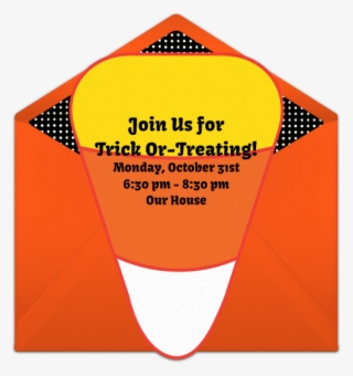 Candy Corn Cutout Online Invitation - Illustration
