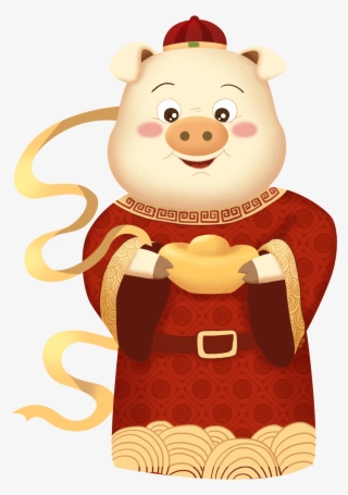 New Year Pig Kung Hei Fat Choi Of The Png And Psd - 豬 年 恭喜 發財