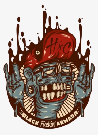 Cartoon Zombie Png Transparent Image - Black Fuckin Armada