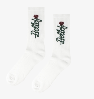 Rose Sock - White - Sock