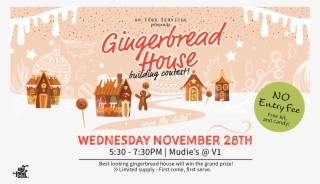 Gingerbread House Building Contest - Illustration