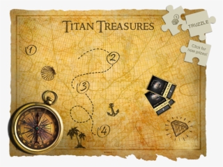 Titan Treasures Map - Handwriting