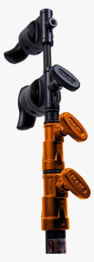 Void Black 40″ C-stand With Orange Castings - Pipe