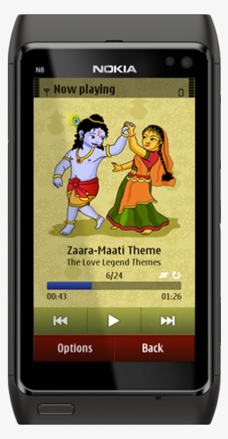 Bal Krishna Theme - Nokia N8 Dark Grey