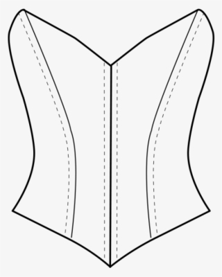 V Neck Tutu Bodice - Drawing