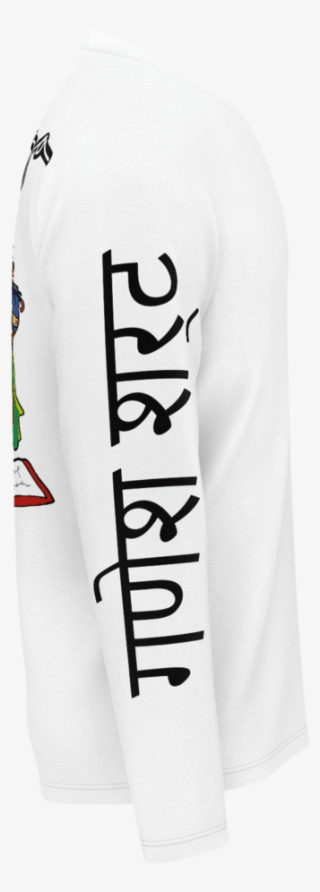 Ganesh White Long-sleeve - Board Short