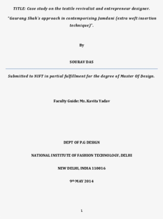 Pdf - Research Paper Title Page In Partial Fulfillment