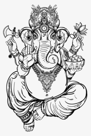 Click And Drag To Re-position The Image, If Desired - Ganesha Illustration Png