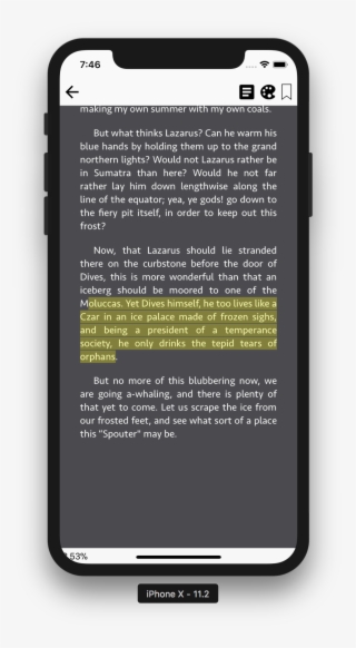 Ionic 3 Ebook Reader Application Template - Iphone X Ebook Reader