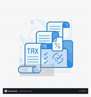 Tax Management Illustration Full Screen - Graphic Design