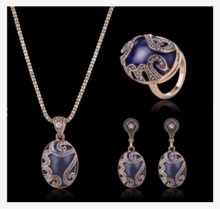 Easter Bridal Accessories Gold Plated Imitation Blue - Jewellery