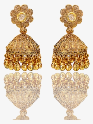 Gold Plated Jhumkas - Earrings