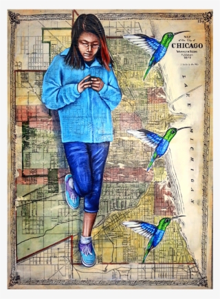 Welcome Message, Acrylic On Board By Chris Pappan - Visual Arts