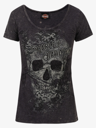 Harley Davidson Seamed Skull Dealer Tee - Fashion Design