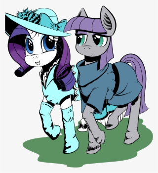 Color Rarity And Maud - Cartoon