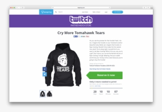 Custom Hoodies Have Hit The Twitch Store - Custom Twitch Hoodie