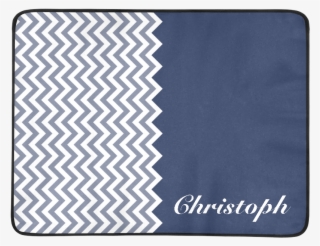 Hipster Zigzag Chevron Pattern White Color Blue Your - Bedding