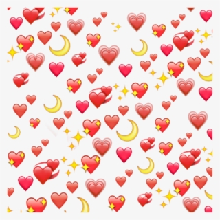 Heart Moon Red Tumblr Stars Yellow Png Tumblr Stars - Png Emoji Hearts