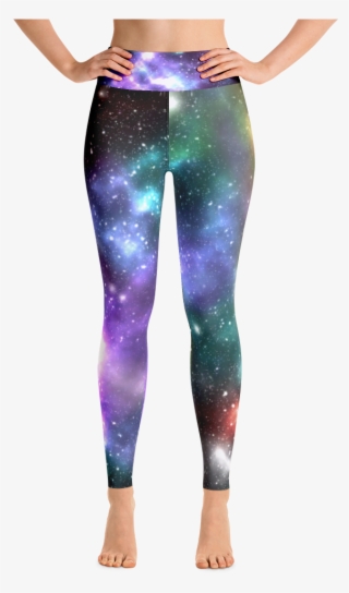 Galaxy High Waist Yoga Pants Leggings Pastel Goth Nu - Yoga Pants