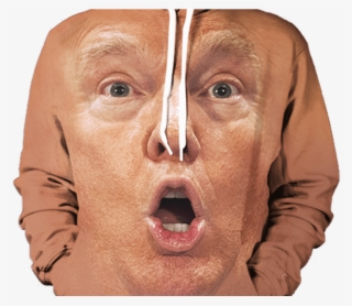Donald Trump Shocked Face Hoodie All Over Print Apparel - Donald Trump Kissing Kim Jong