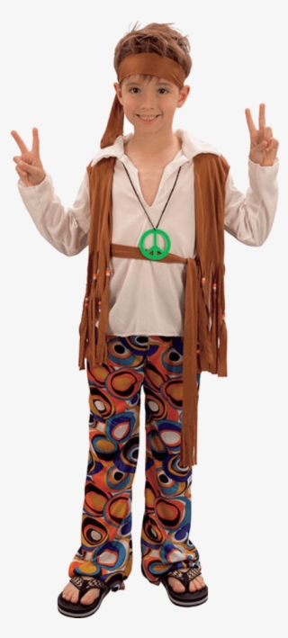 Child 60s 70s Fringed Hippie - Retro Costumes For Boys
