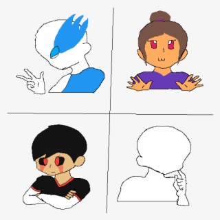 I'm The Happy Person In The Top Right - Cartoon