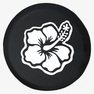 Hibiscus Hawaiian Tropical Flower Offroad Jeep Rv Camper - Siluet Bunga Kembang Sepatu